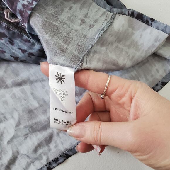 Love Kyla Tunic Top Womens Large Embroidered Boho Floral Blouse India - Picture 8 of 10